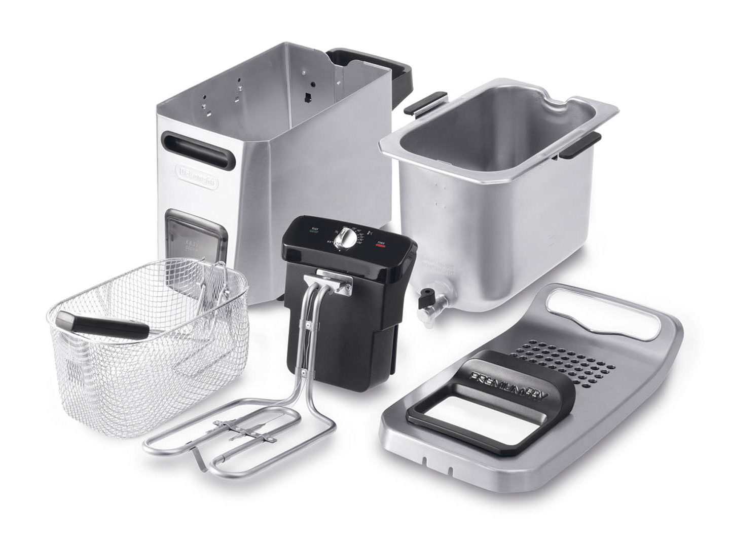 DELONGHI หม้อทอดไฟฟ้า 3200 วัตต์ จุอาหารได้ 1.6 กิโลกรัม F34532CZ สีเงิน