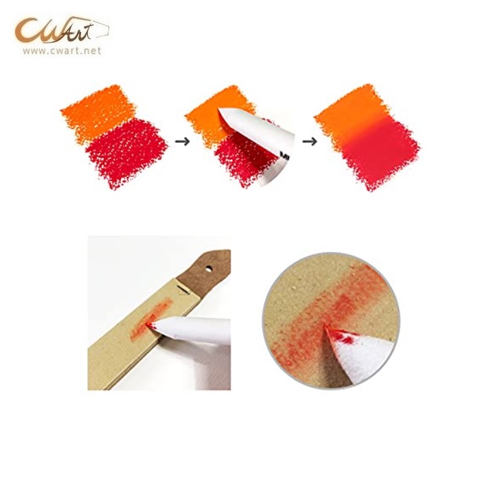 ชุดแท่งเกลี่ยสี Mungyo Paper Stumps 4 ขนาด + แท่นกระดาษทราย