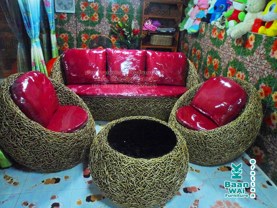 ชุดรับแขก "แอปเปิ้ลลายรังนก"