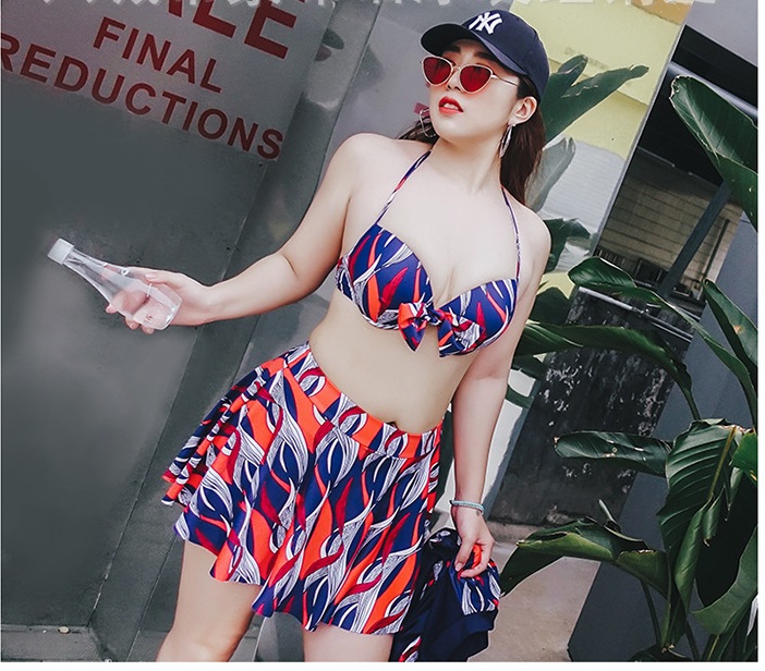 ชุดว่ายน้ำไซส์ 4 xl ผ้ากัน uv เซต 3 ชิ้น บรารอบอก 38-46