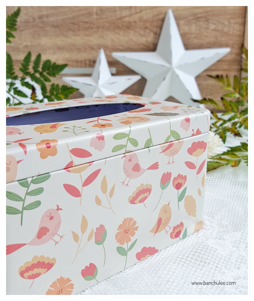 Tin Tissue Box กล่องทิชชู่ งานสังกะสี 17 cm.