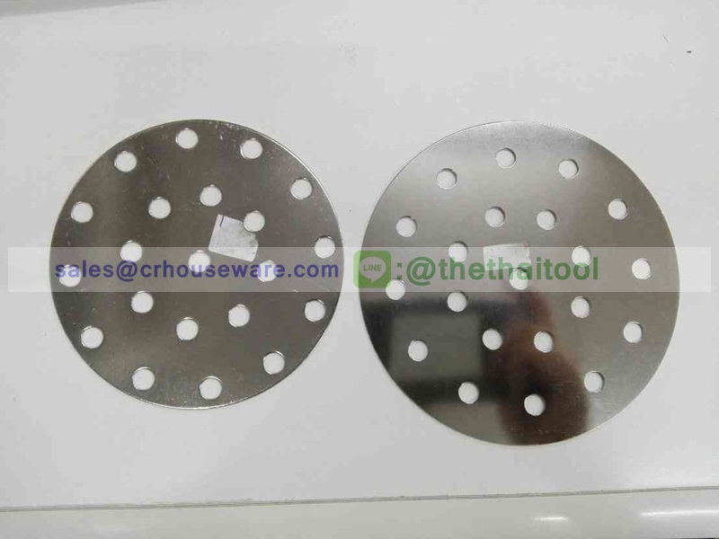 แผ่นสเตนเลสรองเข่งติ่มซำ ขนาด 4.5 นิ้ว 005-SL-0045