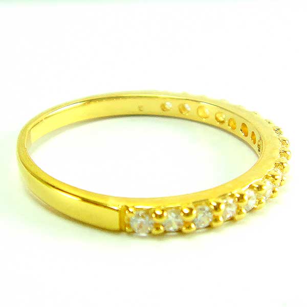 แหวนเงินแท้ราคาถูกชุบทองคำขาว เพชรCZแท้ 0.17 กะรัต งานประณีตสวยงาม สั่งผลิตค่ะ