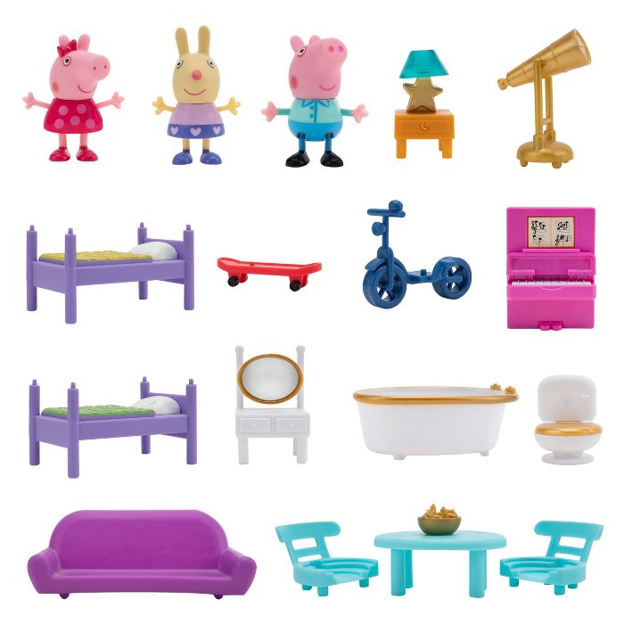 บ้าน Peppa Pig Fancy Family Home Playset แบบมีแสงเสียง