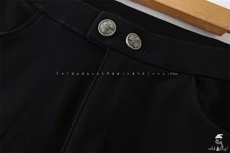 กางเกงสกินนี่กันหนาวบุขนสัตว์ สำหรับสาวอ้วน สาวอวบ ไซส์ใหญ่ XL-6XL