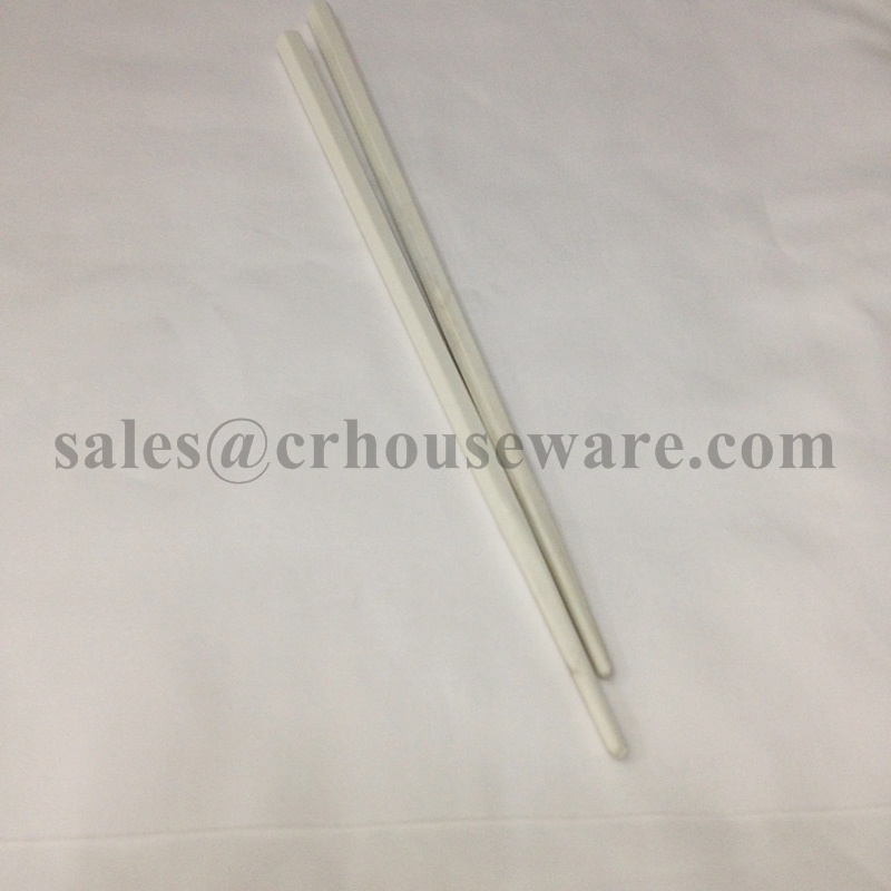 ตะเกียบพลาสติก ABS สีครีมขาว Creamy white ABS plastic chopsticks. 006-PE-01