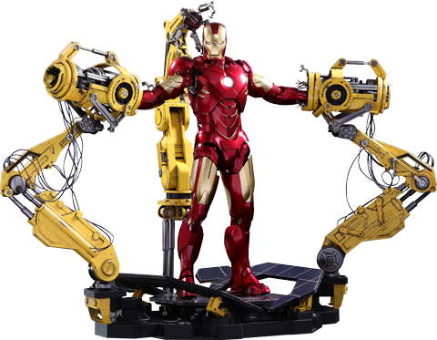 HOTTOYS - Iron Man 2 - Iron man Mark 4 [With Suit-Up Gantry] (Diecast)