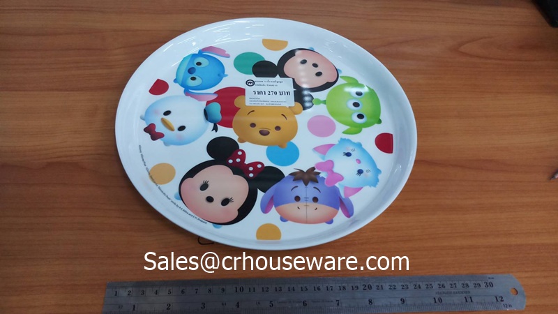 ถาดกลม 11 นิ้ว ลายTSUMSUM