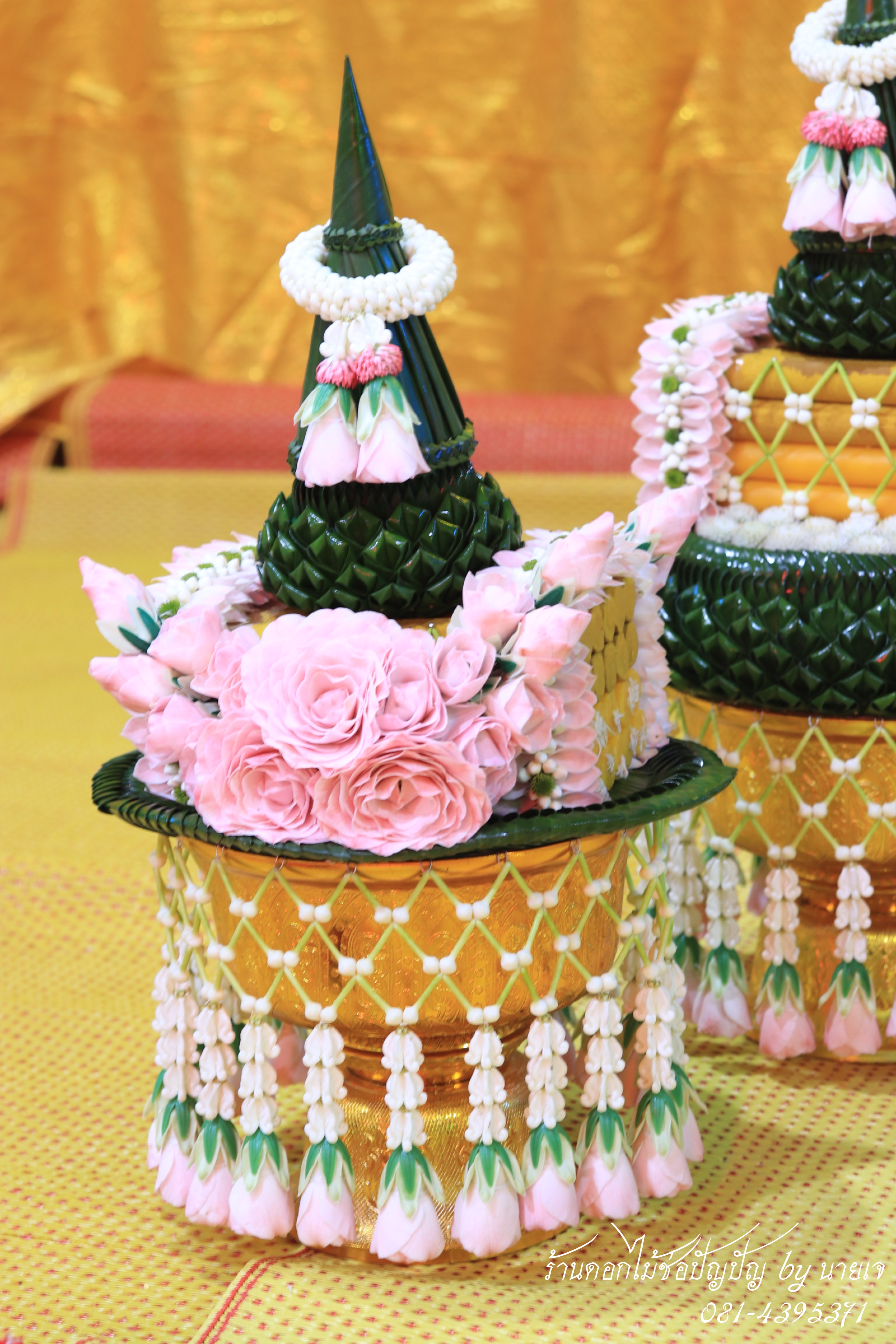 ชุดเครื่องบวชดอกไม้สด ชุดC8