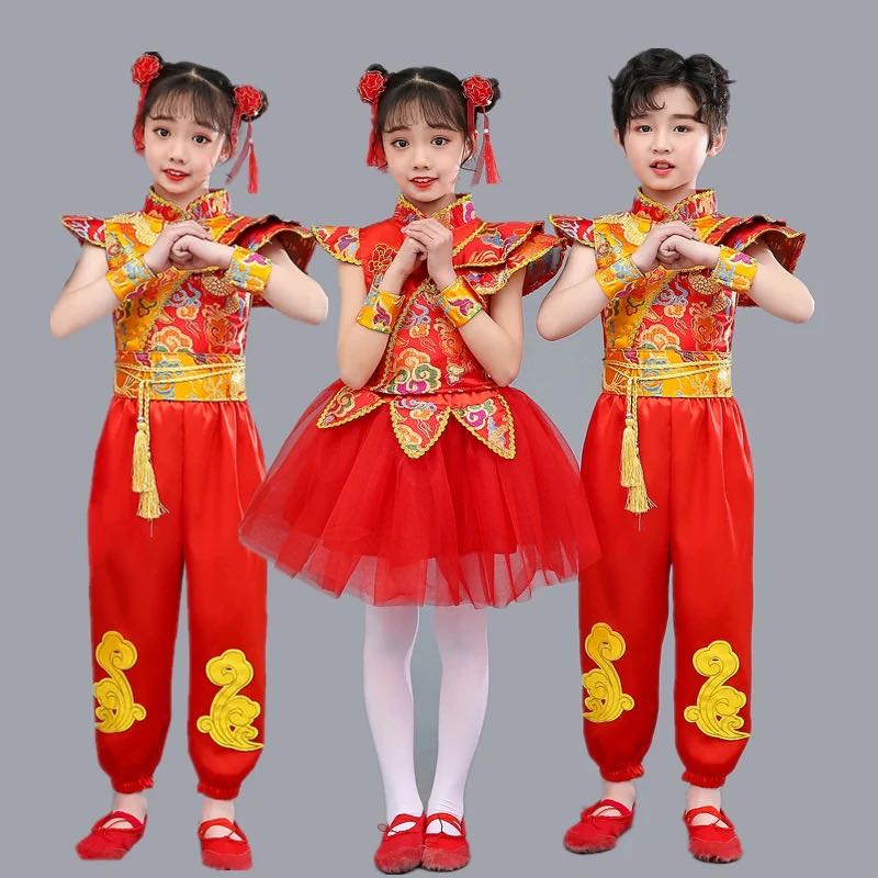 พร้อมส่ง ชุดจีน กี่เพ้า เดรสแขนระบายใหม่/กางเกง