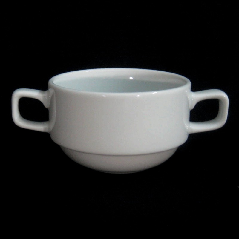 ถ้วยซุป 2 หู ไม่ฝา ความจุ 9.68 ออนซ์ ( 275 มล. ) # 0262 ยี่ห้อ Royal porcelain ( รอยัล พอร์ซเลน )
