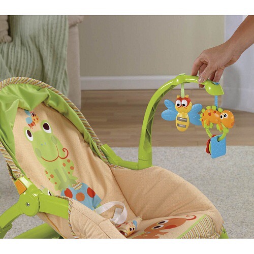 เก้าอี้โยกสามารถสั่นได้ Fisher-Price Newborn-To-Toddler Portable Rocker, Lizards