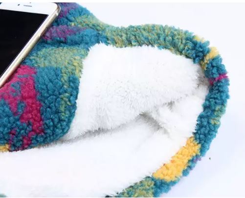 เสื้อกันหนาวแบบคลุมตัวยาวหลากสี มีฮูด