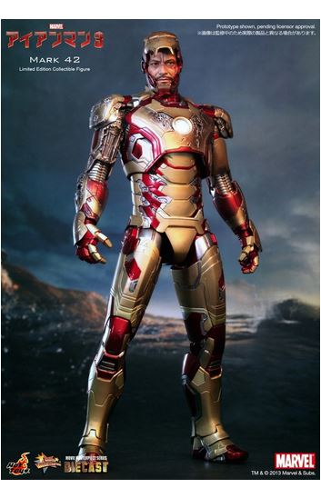 HOTTOYS - Iron Man 3 - Iron Man Mark 42 (Diecast) - (Rare Item)