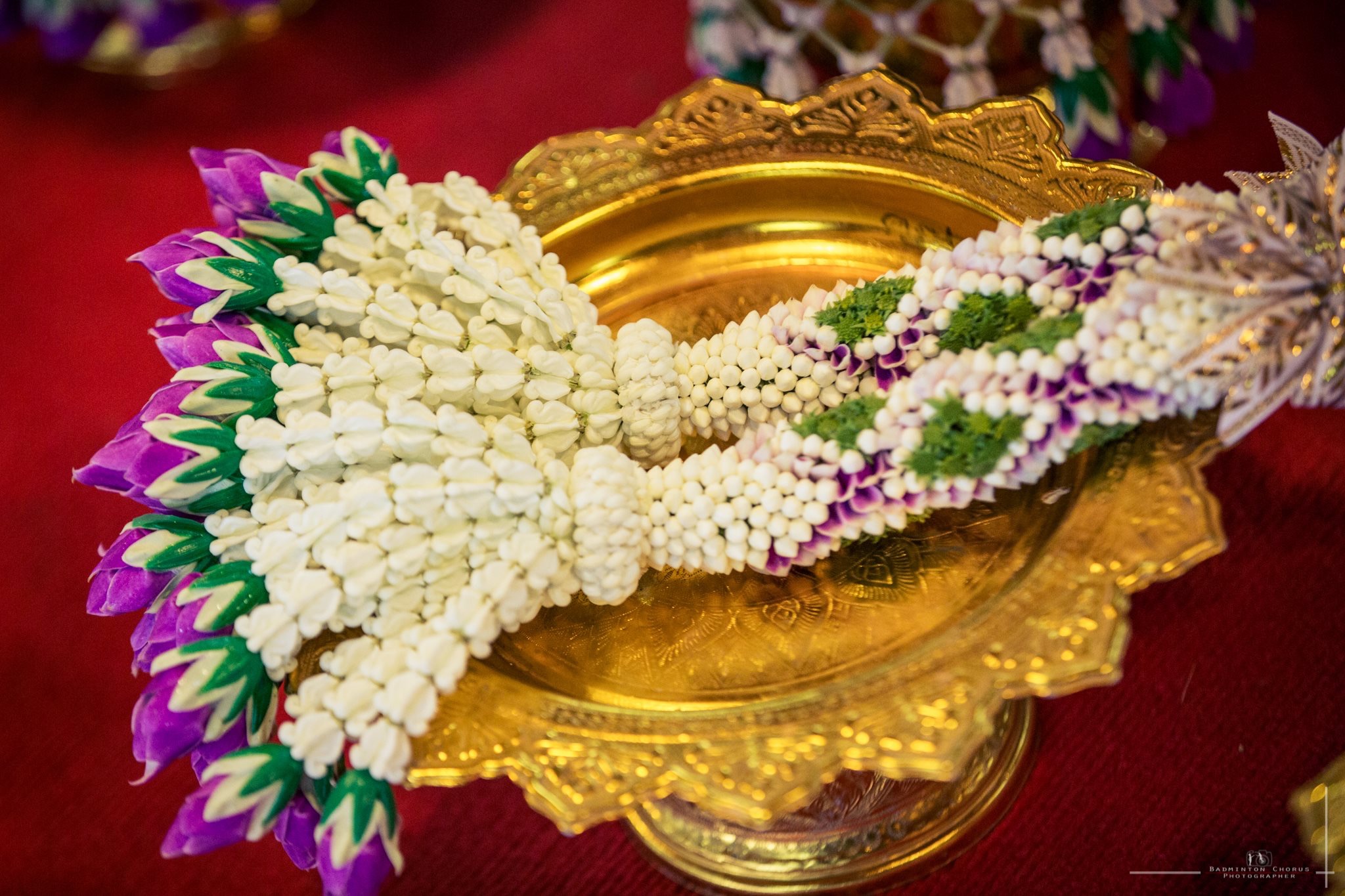 ชุดเครื่องบวชดอกไม้สด ชุดD3 ส่งงานวัดสง่างาม อ.บางไทร .อยุธยา