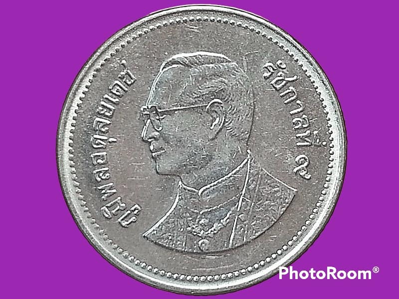 เหรียญ 2 บาทหมุนเวียน รัชกาลที่ 9 2 Baht RAMA 9 2007 อันดับ 8