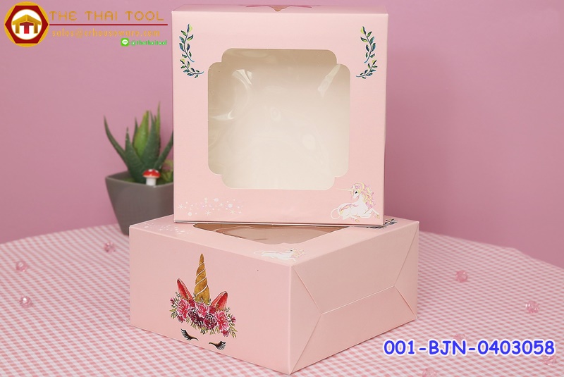 กล่องสแน็คหน้าต่าง ลายยูนิคอร์นเฟส (เชียงราย)รหัสสินค้า 001-BJN-0403058