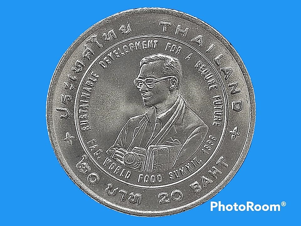เฉลิมพระเกียรติ 20 Baht (F.A.O. Agricola Medal to HM King Bhumibol Adulyadej