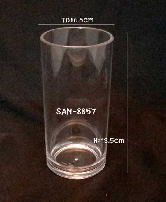 แก้วน้ำพลาสติกริมสระน้ำ ,แก้ว SAN-8857 Straight highball. Plastic Mug poolside, Straight highball glass.