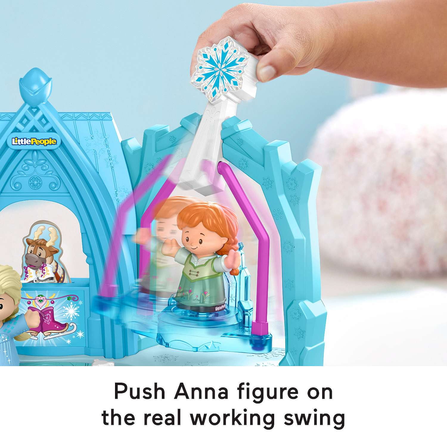 ปราสาท Disney‘s Frozen Little People Arendelle Adventure Playset 10-piece Set by Fisher-Price