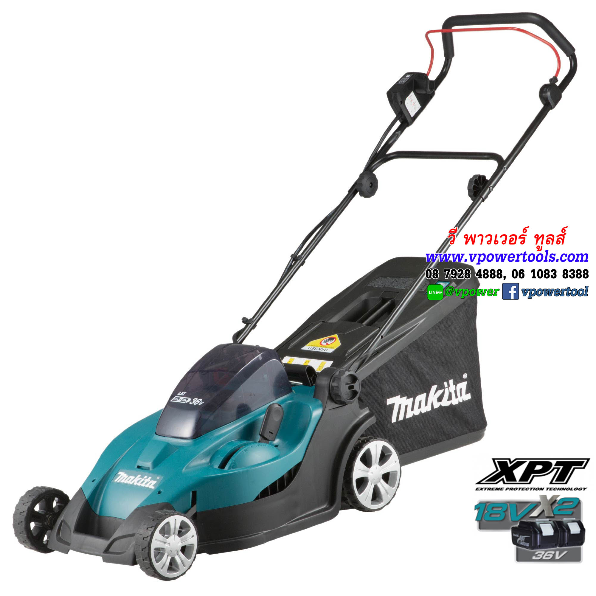 Makita DLM431Z รถเข็นตัดหญ้าไร้สาย 36V.(18+18V.) 430mm (17") เครื่องเปล่า (ไม่รวมแท่นชาร์จและแบตเตอรี่)