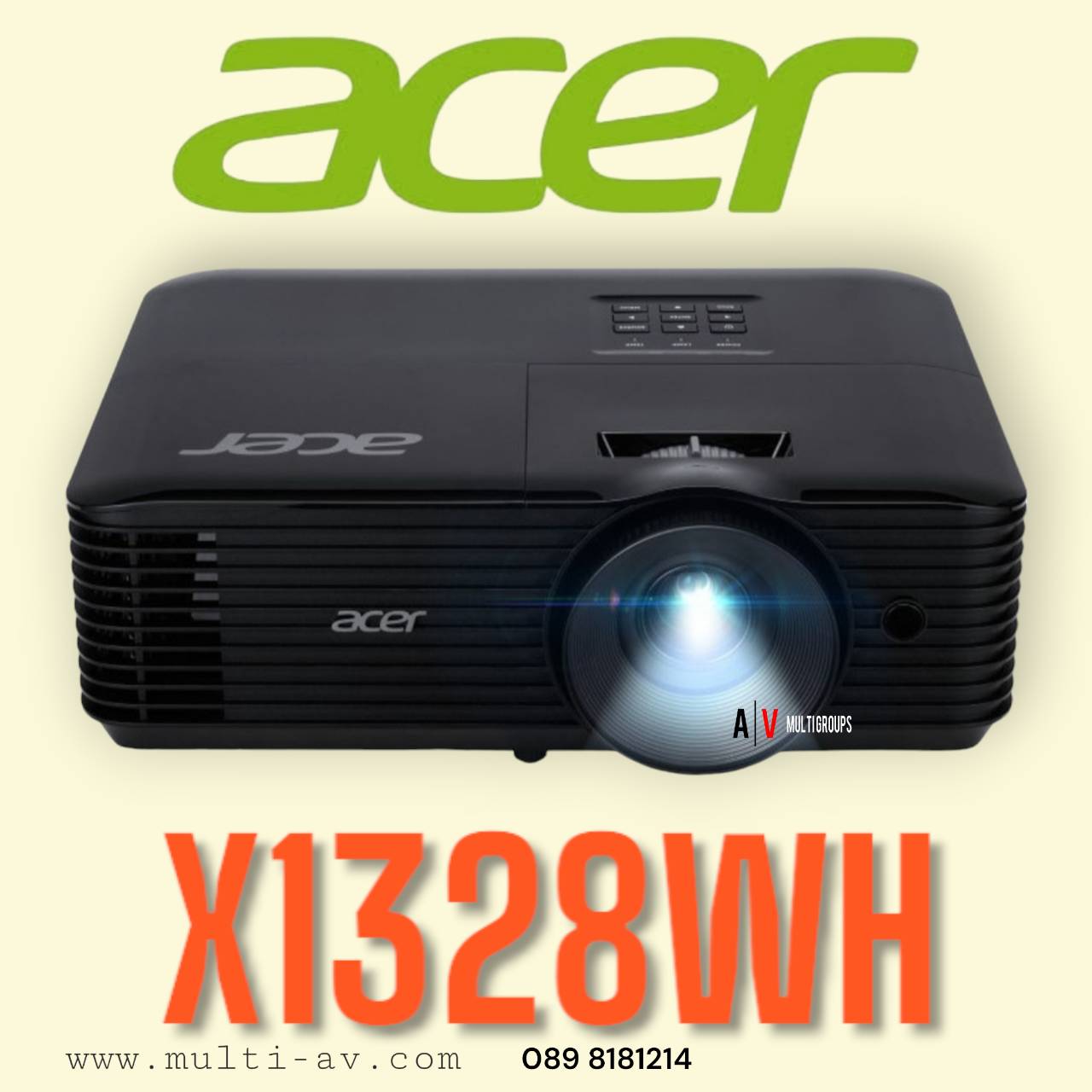 ACER X1328WH ความสว่าง 4,500 (ANSI Lumens) ความละเอียด(พิกเซล) 1280x800 (WXGA) Contrast 20,000:1