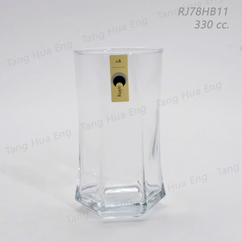 ( 6 ใบ ) แก้วไฮบอล Ripple Hi-ball Glass 330 ml #RJ78HB11