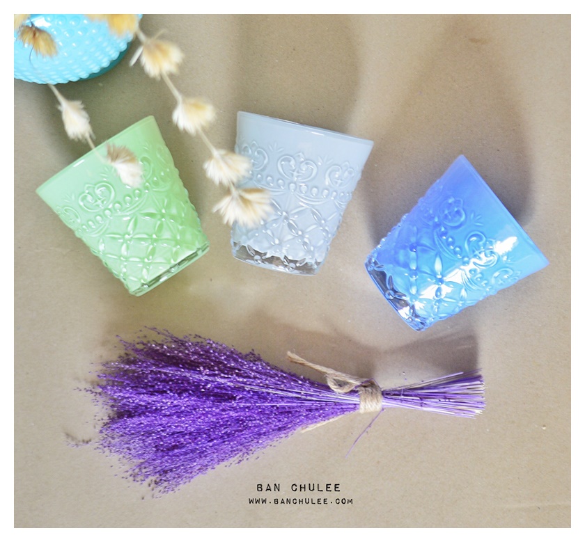 A Set Of 3 Glass Cups แก้วน้ำ เซต 3 ใบ