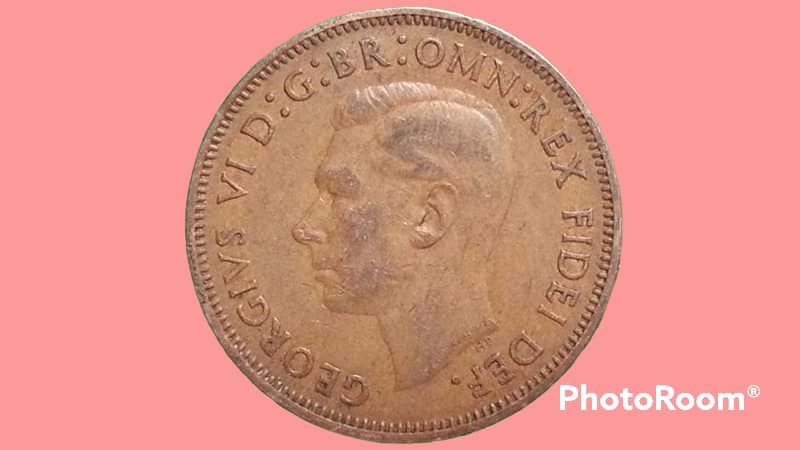 เหรียญ เงินตรา ประเทศ สหราชอาณาจักรบริเตนใหญ่และไอร์แลนด์เหนือ Penny (George VI) 1952