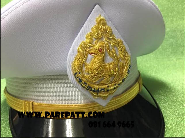 หมวกหม้อตาลข้าราชการหน้าครุฑและสิงห์