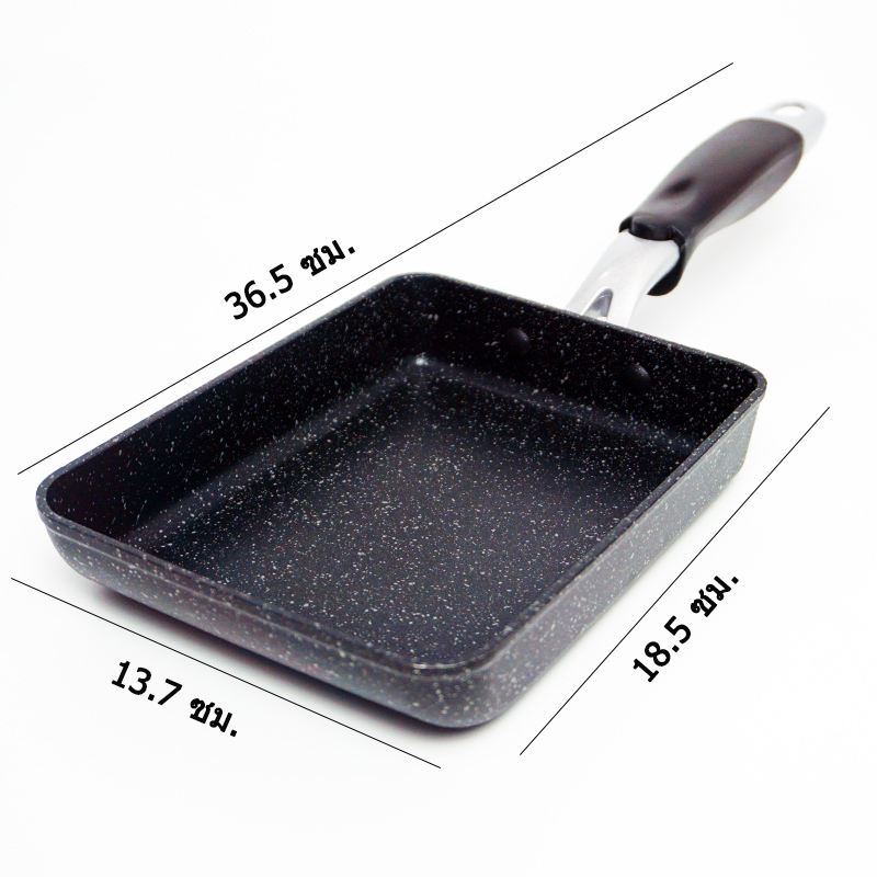 กระทะไข่ม้วน นอนสติ๊ก 13x18 ซม. ( IH ) SARA