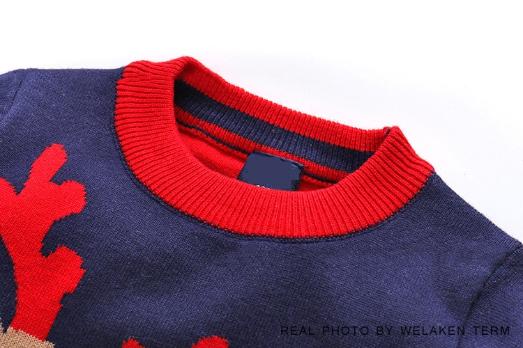 เสื้อกันหนาว ไหมพรม ลายกวาง