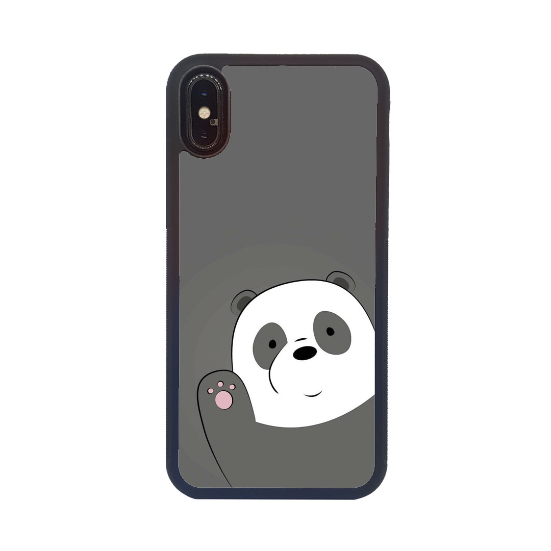 iPhoneXR เคสขอบนิ่มพิมพ์ลายแปะหลัง ลาย9