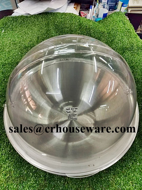 ฝาครอบพร้อมกะละมังอลูมิเนียม 40 ซม. ทรงกลม รหัส 005-88681-SET