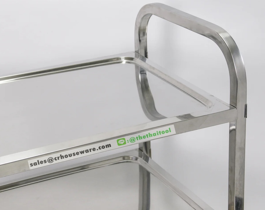 รถเข็นวางเครื่องดื่มสแตนเลส 002-JP-TR-530E