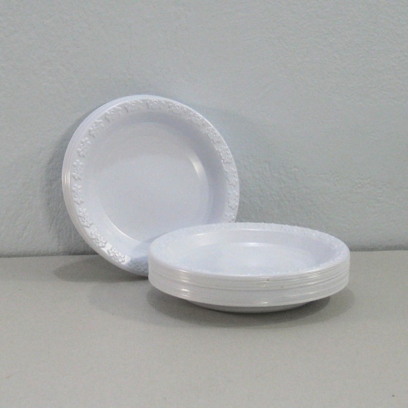 จานพลาสติกขาว 7" ( 50 ใบ )
