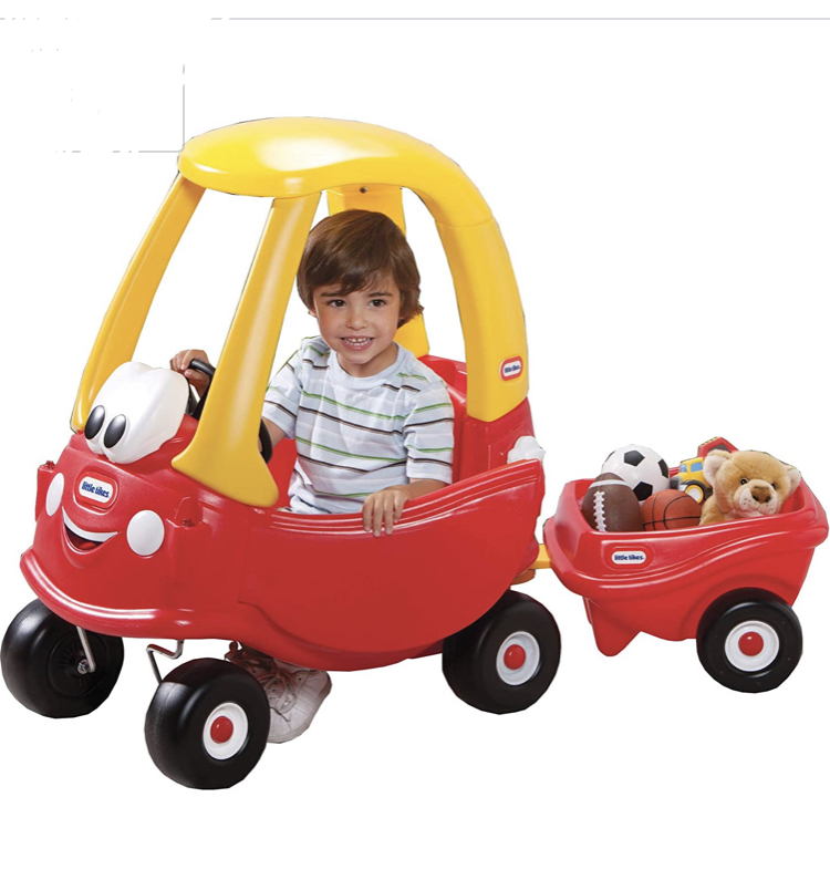 รถขาไถพร้อมกระบะหลัง Little Tikes Cozy Coupe Car with Trailer