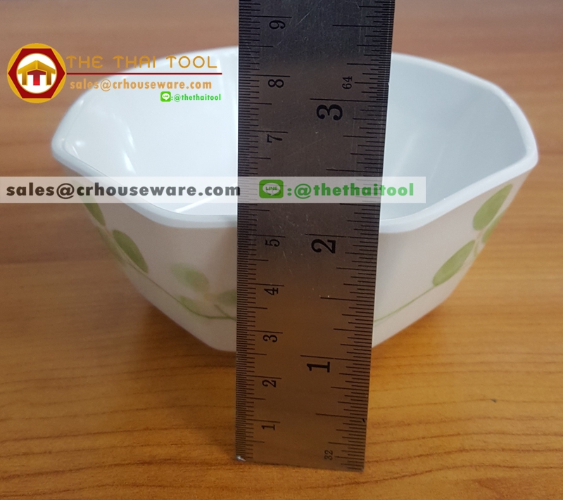 ชามเหลี่ยม 4.5 นิ้ว OCTAGON SASHIMI รหัส ML-W-25