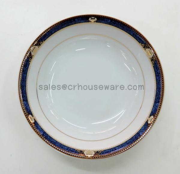 SALAD (SOUP) BOWL Code : RPP0308 , RPP0307 , RPP0306,ถ้วยพอร์ซิเลน,ถ้วยก๋วยเตี๋ยวพอร์ซิเลน,ถ้วยแบ่งพอร์ซิเลน ,จานชามพอร์ซิเลนลายPrecious Blue,จานพอร์ซิเลนลายน้ำเงินขอบทองรับแขกVIP