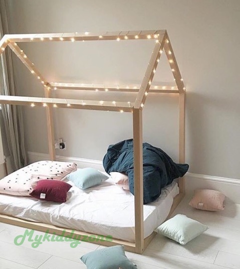 TP21031(WHK1) เตียงนอนไม้ โครงบ้าน