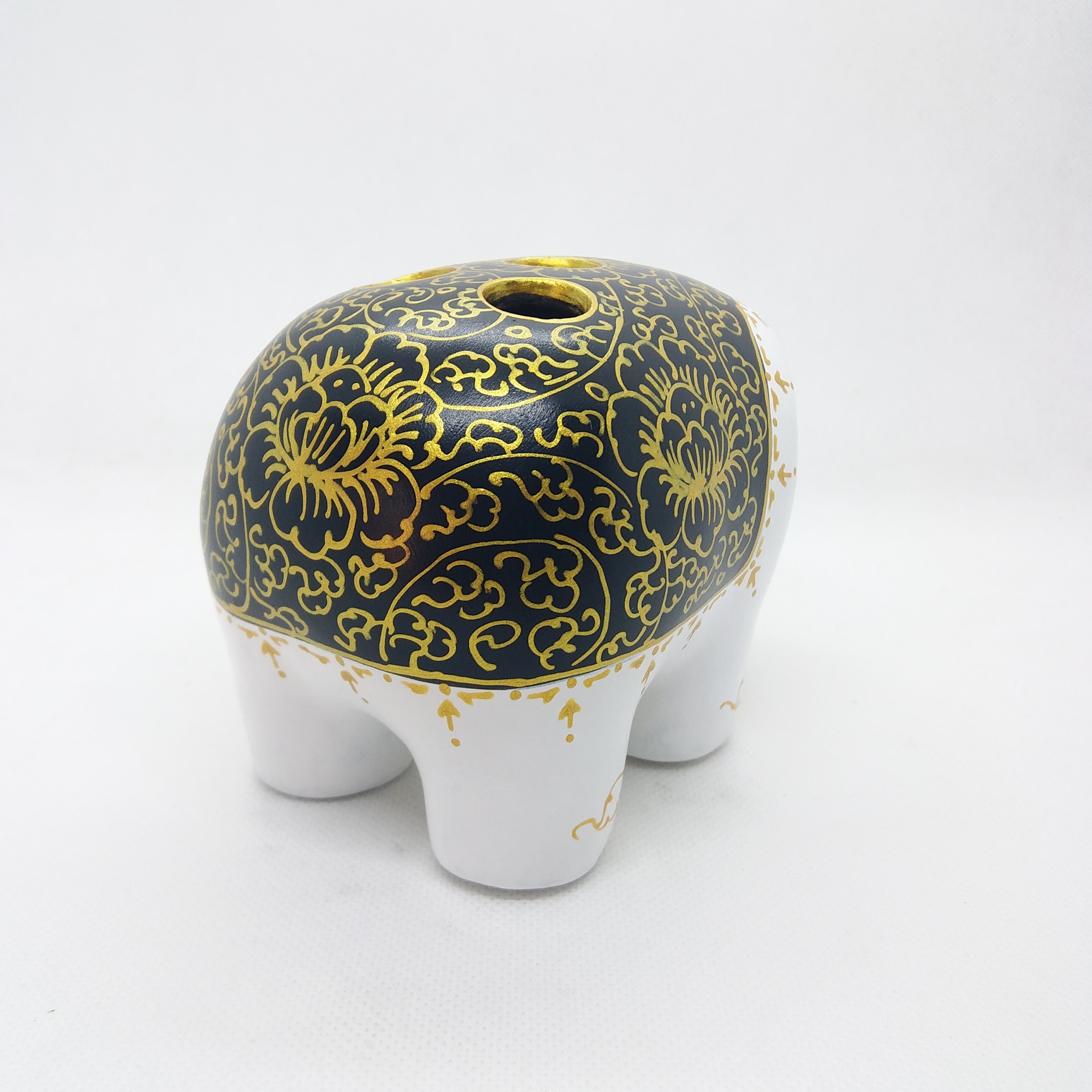 ช้างเสียบดินสอปากกา Size S ขาวดำ