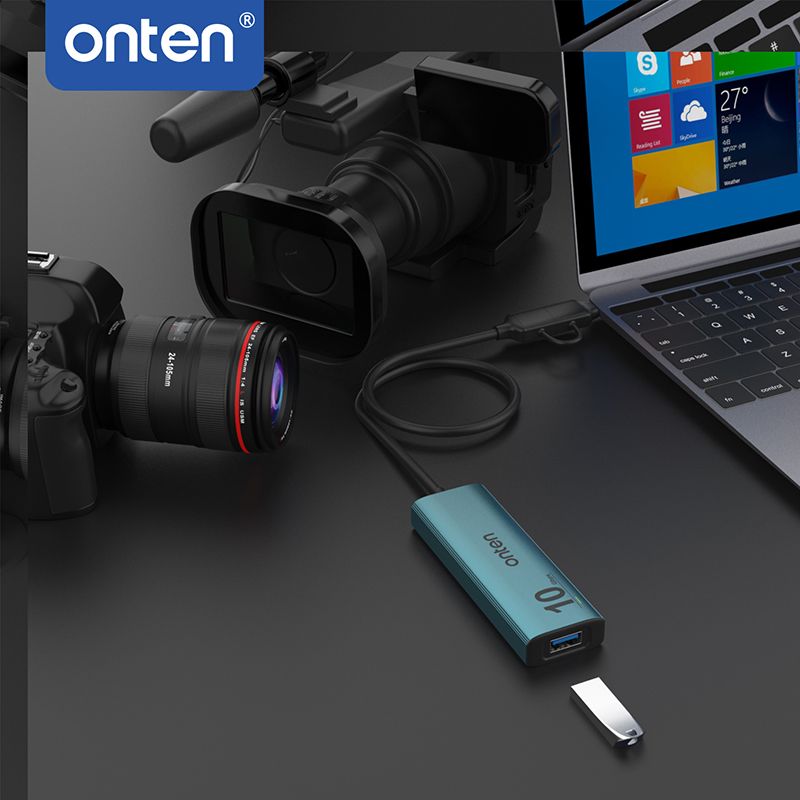 5-in2 USB 3.2 Gen 2 HUB 4-Port 10Gbps with USB-C Power Supply by Onten
