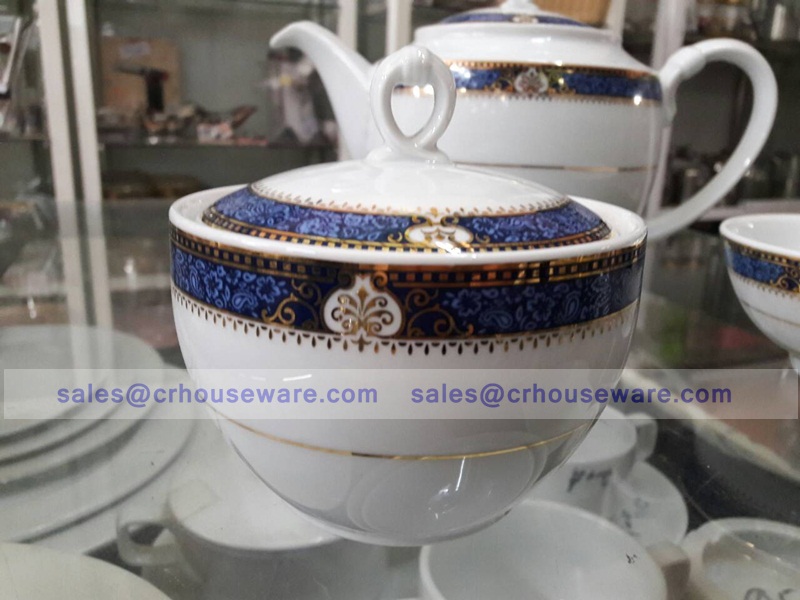 SUGAR BOWL Code : RPP 2705/L,โถน้ำตาลพอร์ซิเลน VIP,โถน้ำตาลลายน้ำเงิน,พอร์ซิเลนสีน้ำเงิน