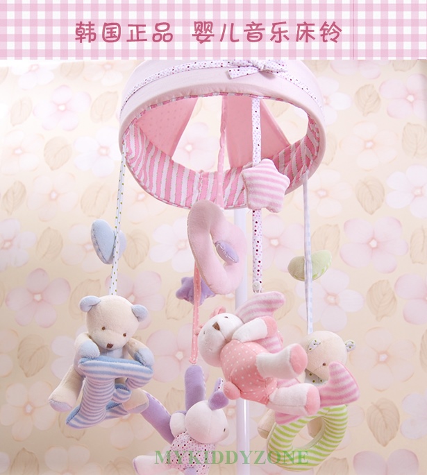 โมบายเด็ก แบบผ้า สไตล์เกาหลี มีเสียงดนตรี