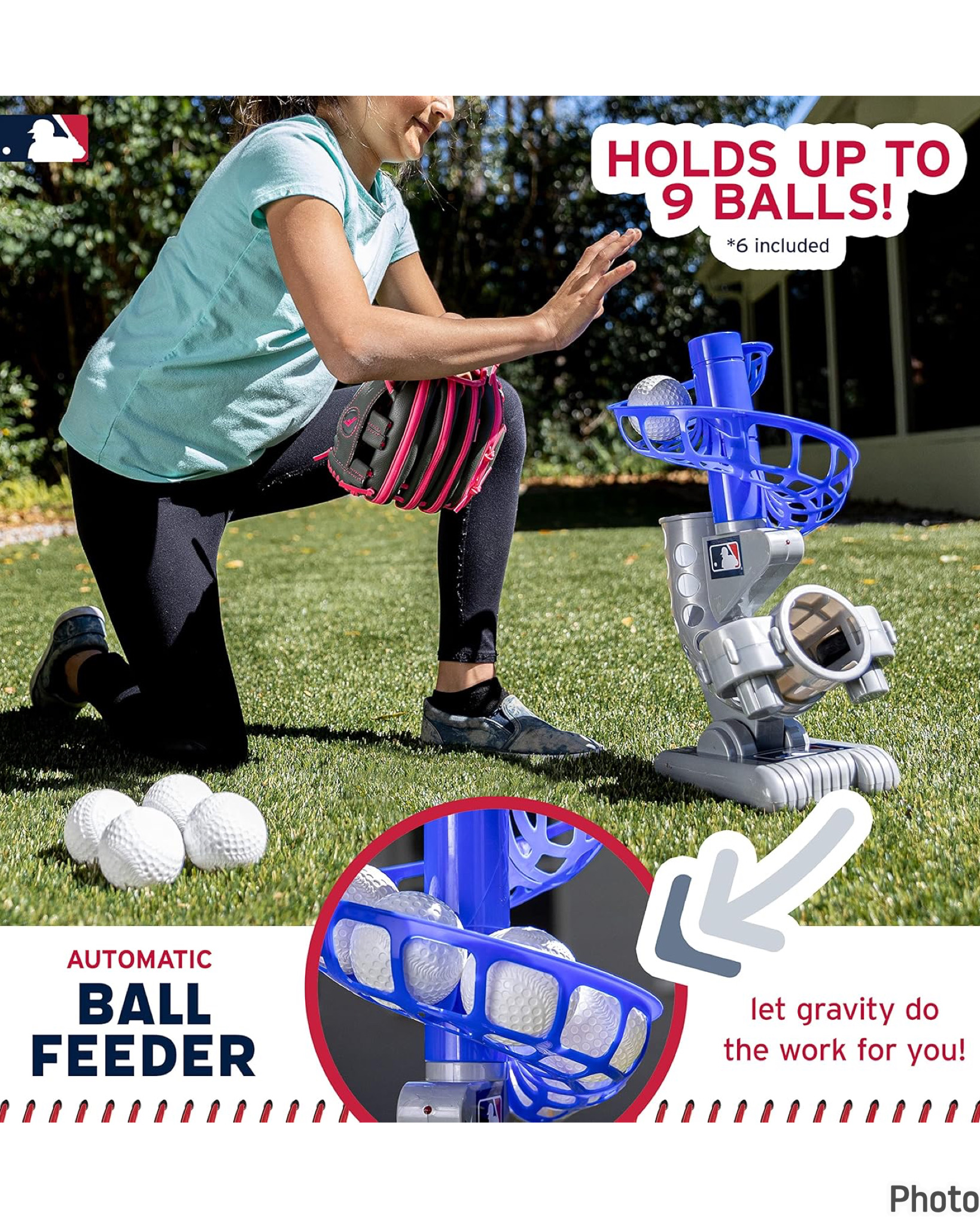 เครื่องส่งลูกเบสบอล franklin sports mlb electronic baseball pitching machine