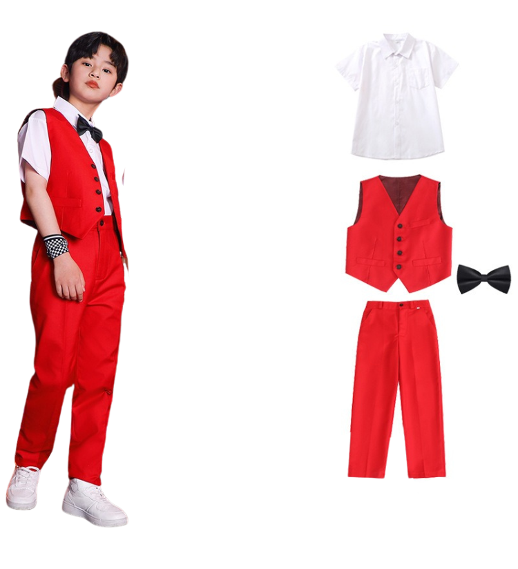 พร้อมส่ง ชุดเต้น เสื้อแจ๊คเก็ตแขนยาว+กางเกงขายาว**สินค้าเปิดจอง