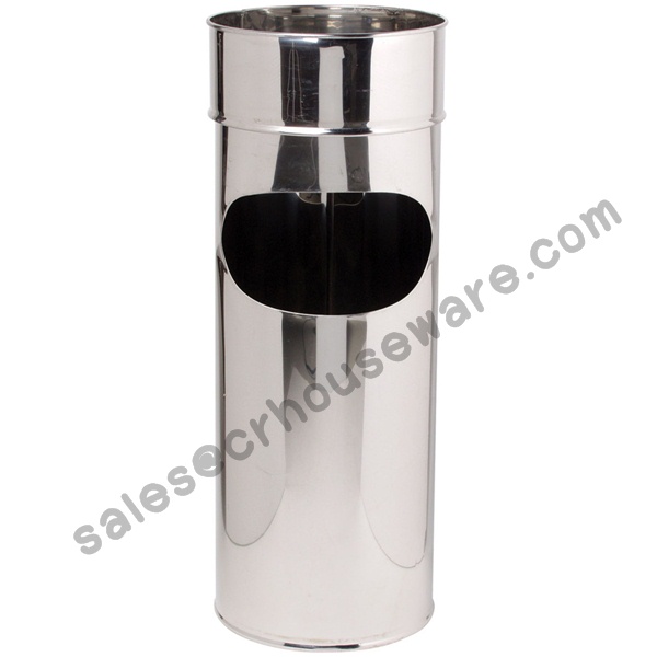 ถังขยะสแตนเลสที่เขี่ยบุหรี่ 10 นิ้ว 001-UC158-10 Trash stainless steel ashtray. 10 liter. 001-UC158-10,stainless Trash Bin with Ashtray,Bin Thùng rác không gỉ với gạt tàn,Bin ກະຕ່າຂີ້ເຫຍື້ອແຕນເລ,ດທີ່ມີ Ashtray,