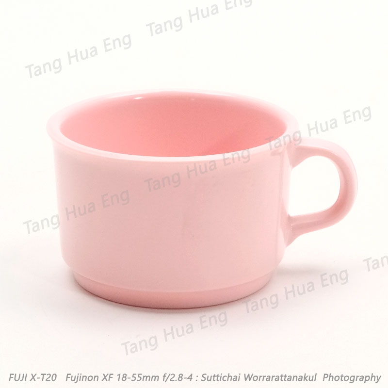 ถ้วยกาแฟ ตรายูนิก้า CP991-3 สีครีมขาว/ฟ้า/ชมพู