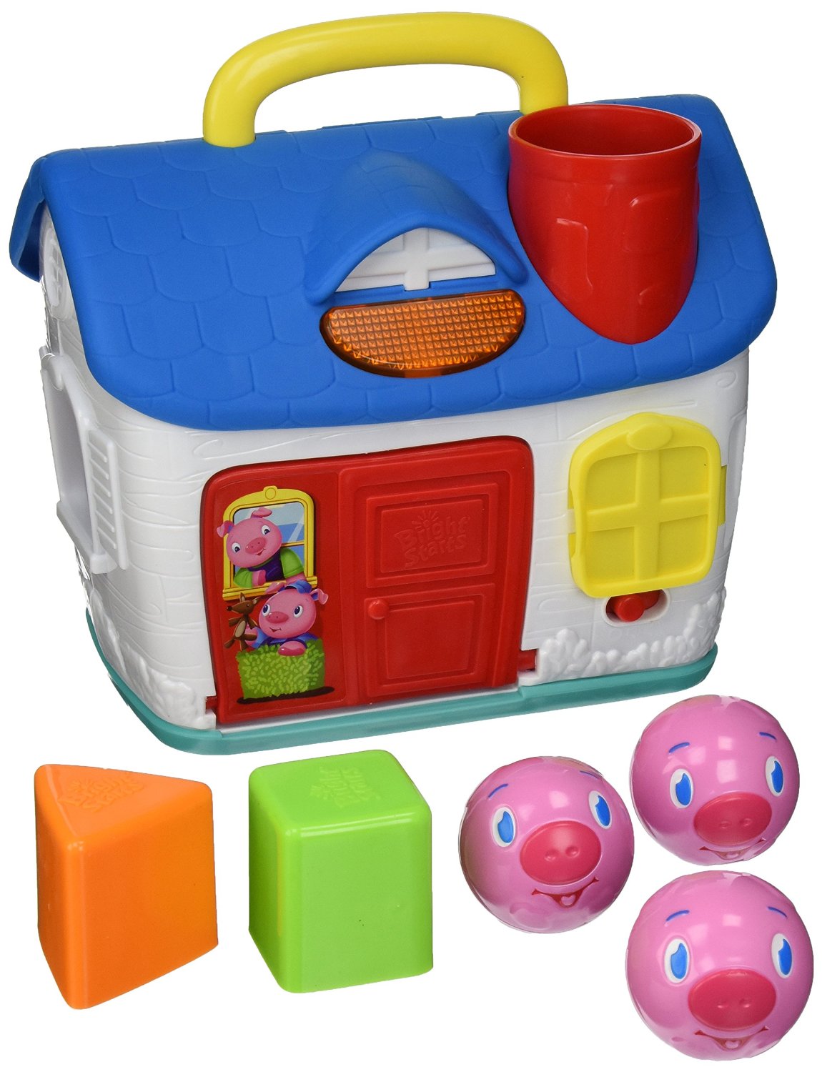 บ้านหยอดบล็อคลูกหมูสามตัว Bright Starts Baby Toy, 3 Lil Piggies Play House