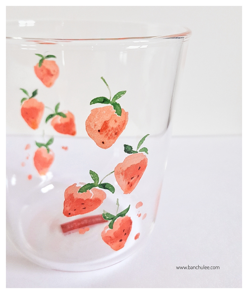 Strawberry Glass Cup